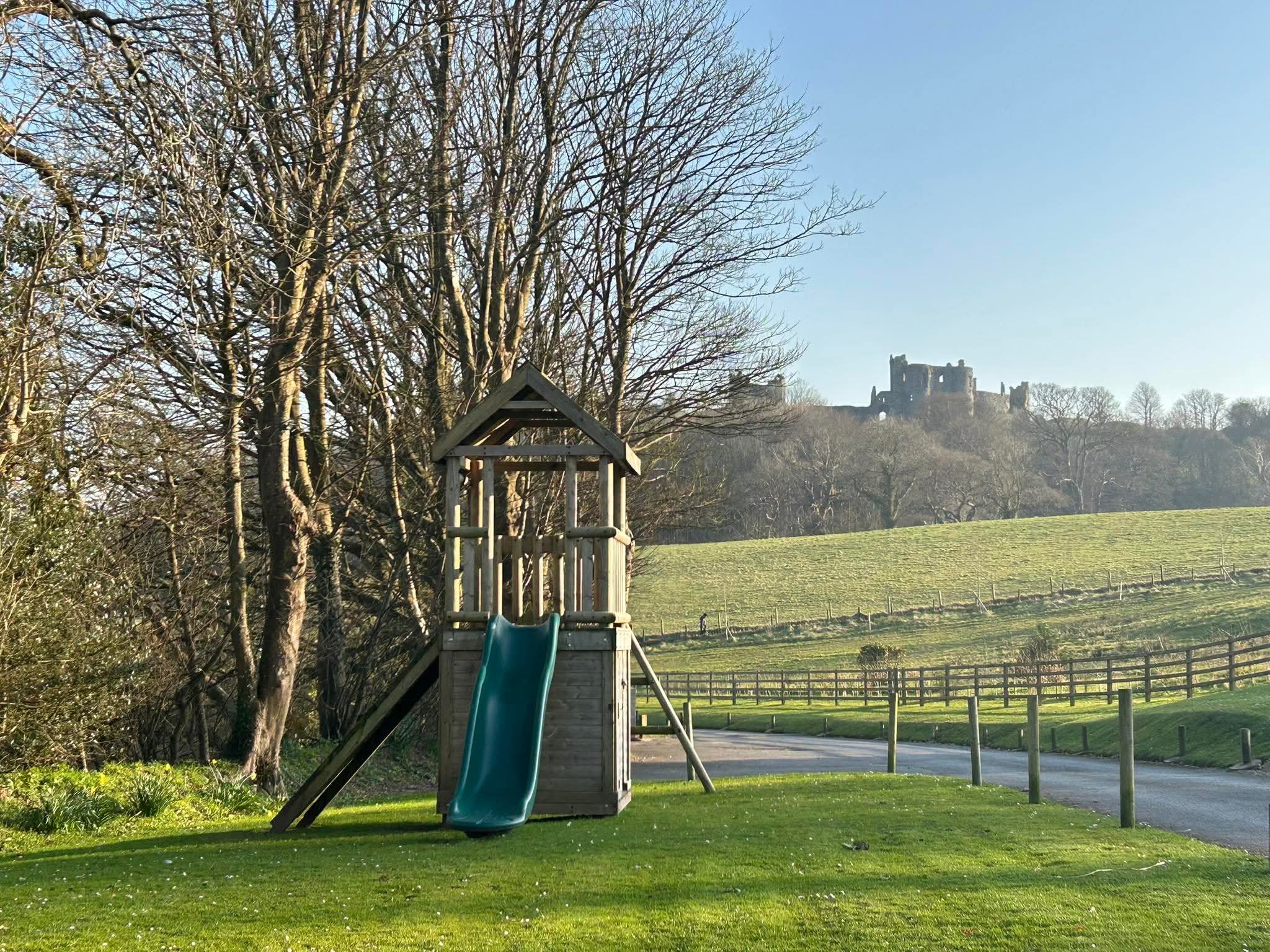 Llansteffan – 2 storey climb & slide